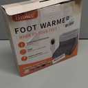 CYFIE Feet Warmers, Under Desk Foot Warmer for Women Men, Electric Heating Pad, 10 Level Heating 3 Level Timer with Auto Shut-Off, Winter Warmer for Home, Office, Indoor (Light Grey)