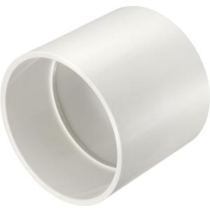 1Pcs 3" PVC Pipe Coupling Fitting, SCH40 (SOC x SOC) Furniture Grade PVC Slip Socket Connectors, Straight Pressure Pipe Fittings for Home Use, Irrigation, Industrial, White