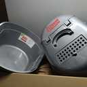 Natures Miracle Hooded Flip Top Litter Box for Cats, With Built-In Odor Control Charcoal Filter (Silver/Grey)