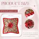 Sintege 3 Pcs 35 Inch Silk Head Scarf Large Square Neck Sleeping Hair Wrapping Satin for Women