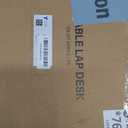 Portable Lap Desk Bed Desk Lap Table Bed Table, Laptop Stand Breakfast Serving Tray, Foldable & Lightweight Mini Table, Lap Tablet Desk for Sofa Couch Floor - - Black