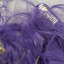 FantaLook Long Purple Braid Cosplay Wig for Women Halloween Party Costume (Purple)