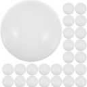 25pcs Plastic Hollow Bingo Balls - Openable Raffle Balls for Vending Machines & Birthday Parties (White)