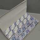 FuWeave 60 Pcs Spring Flower Blank Matches Containers 2.24 x 1.42 x 0.59 Inches Floral Match Holder Baby Shower Tea Party Favor for Guests Decorative Match Storage Boxes (Wedding)