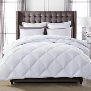Decroom Lightweight Twin Comforter Set with 1 Pillow Sham - 2 Pieces Set - Quilted Down Alternative Comforter/Duvet Insert for All Season - White - Twin/Twin XL Size