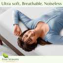 Four Seasons Essentials King Size Waterproof Mattress Protector - Cooling Viscose derived from Bamboo Fitted Sheet Mattress Cover - Quilted Jacquard Pad Protects from Dust Allergens (White)