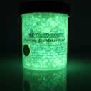 StarMaker Glow in The Dark Extreme FX Neutral Invisible Large Crystal UV Reactive Paint (Green)