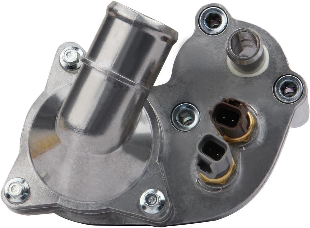 Engine Coolant Thermostat Housing Assembly Compatible with 2001-2005 Ford Explorer Sport Trac 2001-2011 Ford Ranger, 2001-2008 Mazda B4000 2001 Mercury Mountaineer 4.0L V6 Gas