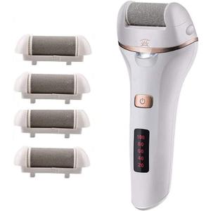 Electric Callus Remover, Portable Rechargeable Electronic Feet File Pedicure Foot File Foot Rasp with IPX7 Waterproof Design for Dry Cracked Dead Skin with 3 Roller Headsd