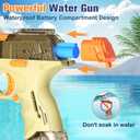 Electric Water Pistol for Kids,550+ Continuous Ammos Automatic Squirt Guns,Auto Suction with Pipe&Manual Fill,Ideal Summer Toys for Pool,Beach (1Pack)