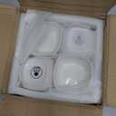 MALACASA 5 oz Porcelain Dip Bowls Set, 12 Pack Small Ramekins, Dipping Sauce Dishes, Stackable Tiny Ramekins for Pudding, Souffle, Brulee, Dessert, Snack, Charcuterie Boards accessories, Oven Safe