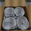 Plasticplace 8 Gallon Trash Bags -White Drawstring Garbage Can Liners - 200 Count - Leak-Resistant and Tear-Proof for Kitchen, Bathroom, Office, and Small Trash Cans 0.7 Mil