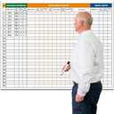 Extra Large Property Management Make Ready White Board,36X45 Inch Big Dry Erase Apartment Make Ready Checklist Schedule Board,Maintenance Status Tracker Tool for Real Estate Manager
