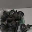 GIGALUMI 12 Pack Solar Lights Outdoor, Solar Pathway Lights with Great Pattern, Waterproof Auto On/Off Solar Powered Light for Outside Yard Garden Walkway Driveway Lawn Pathway (Cold White)