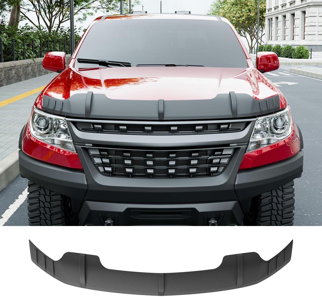 powoq Hood Deflector Compatible with 2015-2022 Chevy Colorado Hood Protector TPE Shield Replacement for 2015 2016 2017 2018 2019 2020 2021 2022 Chevy Colorado Accessories