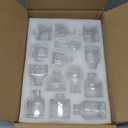 Hewory Mini Bud Vases for Centerpieces: 28pcs Small Glass Vase Bulk - Clear Tiny Vases for Wedding Baby Shower Birthday Party Events Table Decor