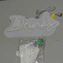 Drinks Table Number Neon Sign Desk Lamp Night Light Wedding Letter LED Neon Sign Wedding Table Decorations Neon Light Shop Bedroom Home Room Decor Christmas Party Warm White USB 3012.7CM