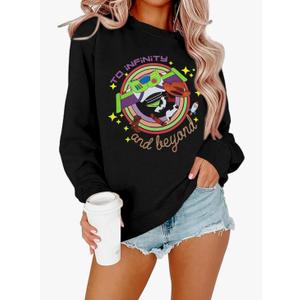 NANYUAYA You've Got A Friend in Me Sweatshirt for Women Funny Letter Print Shirt Cute Toy Vacation Long Sleeve Graphic Tops