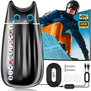 Strongest Digital Antenna for Smart TV, 2026 TV Antenna Local Channels Long Range 360 ReceptionSupport 4K 8K 1080P for All TVs