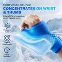 Thumb & Wrist Ice Pack Wrap, Thickened Ice Gel Pad, Ergonomic Fit, Long Lasting Cold & Warm for Carpal Tunnel Relief, Arthritis, Computer Overuse Injuries, Post-Surgery, Post-Workout, Size L/XL