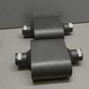 Pair of Single Chamber Performance Race Muffler 2.5" Center/Center Universal Muffler (2.5 Inch)