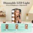 Iceblue Mini Fridge, Skincare Fridge with Dimmable LED Light Mirror, 4 Liter /6 Cans Small Refrigerator for Beauty & Beverages,Mini Fridge for Bedroom, Car, Office & Dorm, Gift - Black