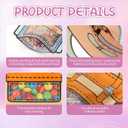 2 x [SAILYLENCEY] 30 Pcs Goodie Bags, Galentines Day Gifts, Valentines For Class, Self-Sealing Treat Bags with Handles & Stand-Up Base for Party Favors, Frosted Window Waterproof for Holiday Gifts (mixed color, Large)