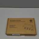 Nekon Key Holder Wall Mount, 8.5 Inch Small Home Decor Wooden Wall Organizer with 4 Hooks and Shelf, Wall Decor for Living Room Entryway Kitchen (Brown)