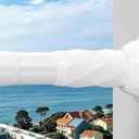 Shower Curtain Rod Tension, No Drilling,Adjustable 45-98 In,White