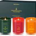 Valentine's Day Candles Gift Set, 3 Pack 30oz Scented Candles for Home, Soy Candle Scents of Apple Cider/Gingerbread/Fir, Luxury Gift Box, Holiday Birthday Gifts for Women & Men