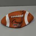 Champion Sports Rubber Football  Durable All-Weather Football with Enhanced Grip - Backyard Play & Training  Pee Wee to Official Sizes