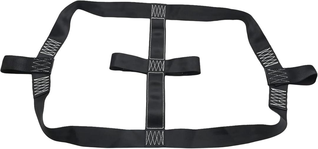 Anxingo Motorcycle Rear Wheel Tie Down Strap Motorcycle Transport Belt Wear Resistance in Black