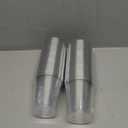 Goodluck 50PCS 10oz Plastic Cups for Party, Disposable Silver Cups, Plastic Cocktail Glasses for Wedding Thanksgiving, Christmas, and