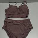 Herseas High Waisted Bikini Sets for Women - V Wire Two Piece Swimsuits Swim Suits 2026 Tummy Control Bathing Suit, M