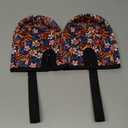 Beautyflier Mason Jars 32oz Wide Mouth Sleeve Regular Mouth Mason Jars Insulators Drinking Glass Coolers Sprouting Jars Blackout Sleeve (Colorful Flowers)