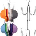 ZEDODIER Hat Hangers for Closet, Rotatable Metal Hat Organizer, Max 40 Storage Capacity, Hat Racks Cap Organizer for Baseball Caps,Spcae Saving Closet Organizers and Storage, Black (1 Pack)