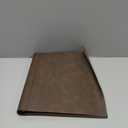 Teling 1 Pcs Leather 3 Ring Binder Holds 8.5 x 11 Inch Paper Binder Organizer Vintage Faux Leather Portfolio Folder Planner for Office Home Document Photo Diary Supplies (Vintage Brown)