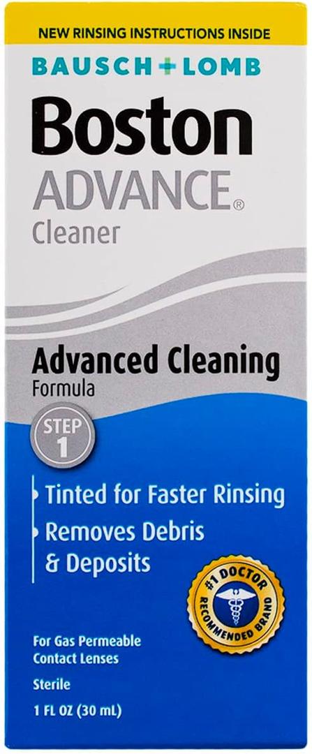 Contact Lens Solution by Boston Advance, for Gas Permeable Contact Lenses, 1 Fl Oz (Pack of 4)