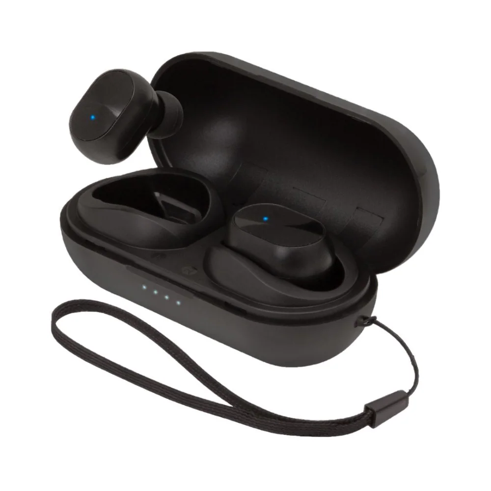 Helix True Wireless earbuds with portable charging case