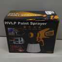 Paint Sprayer, 700W HVLP Spray Gun with Cleaning & Blowing Joints, 4 Nozzles and 3 Patterns, Easy to Clean, for Furniture, Cabinets, Fence, Walls, Door, Garden Chairs etc. VF803 (Yellow)