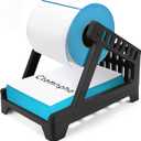 Ctemnpho Large Label Holder for Rolls and Fan-Fold Labels, Basket, Stand Desktop Printer Accessory for Home, Office (Black, Large)