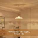 Plug in Pendant Light, 14Ft Cord Clear Glass Shade Hanging Light, Industrial Pendant Light for Dinning Room On/Off Switch Hanging Lamp Plug in, Bedroom and Kitchen Island