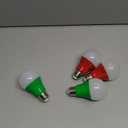 4 Pack LED Red and Green Light Bulbs - 120V E26 Base 9 Watt (60-watt Replacement) - Red and Green Bulbs for Party Decoration, Porch, Home Lighting, Christmas 4 Pack