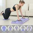 JANUA Pilates Board - Pilates Reformer Set, Multi-Purpose Foldable Pilates Reformer Board for Home, 5 in 1 Pilates Sliding Board