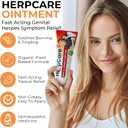 Herpes Genital Treatment | Herpcare Fast Acting Ointment | Can be Used on Cold Sore | Homeopathic Medicine | Soothes Itching, Tingling & Burning | Relief from The Symptoms of Genital Sore