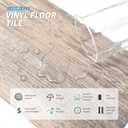 Art3d 12-Pack 18 Sq.ft Peel and Stick Floor Tiles Vinyl Plank Flooring Wood Look, Adhesive and Waterproof Tile Sticker for Bedroom, Living Room, Kitchen, RV in Old Wood