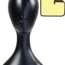 Mannequin Head 16 Inch Professional Plastic Black 1PC with Jack,Durability Multi-Purpose Women Model Wig Stand,Suitable For Displaying and Styling Wigs,Hats,Masks,Headdresses and Necklaces