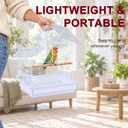Small Bird Cage, Lightweight Hanging Travel Cage with Removable Tray