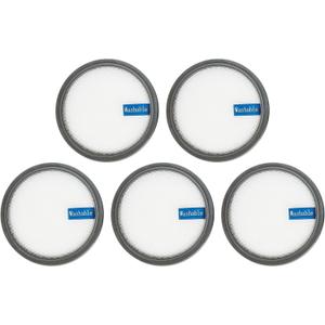 Washable HEPA Dust Filter for PRETTYCARE Vacuum Cleaners - Fits W200, W300, W400 Models, Replacement Parts(5pcs)