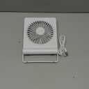 Koonie USB Fan, Strong Wind Quiet Small Desk Fan 220 Tilt Folding 3 Speeds Adjustable USB-C Powered Personal Fan for Home Office Desktop, White, NO BATTERY (5.7 inch)